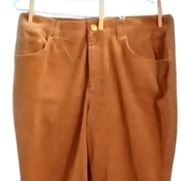 Jones‎ of New York Signature Brown Corduroy Stretch Pants Straight Leg Size 10 - Picture 7 of 8